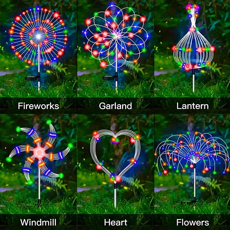 Solar LED Decorative Lights, 8 Lighting Modes for Path and Villa Festival Decoration