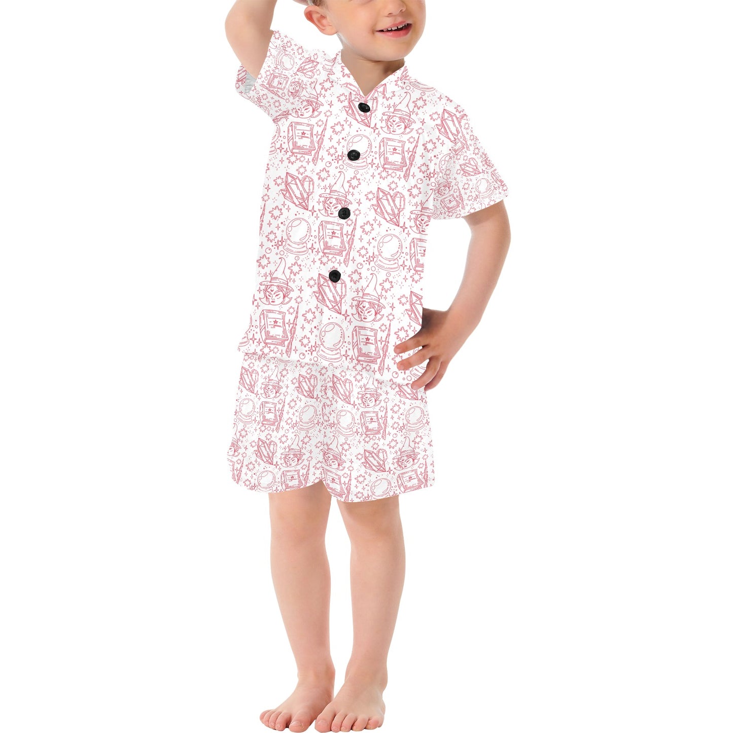 Little Boys' V-Neck Short Pajama Set (Sets 11)