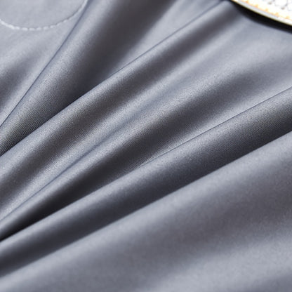 Contemporary Ice Silk Summer Quilt, Premium Cool Touch Washable Comforter, Polyester Fiber Filling, Plain Weave, Machine Washable - Hiccupzz