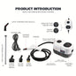 2500W Powerful Handheld Steam Cleaner for Multi-Surface Cleaning: Floors, Cars, Kitchen, Bathroom, and More - Hiccupzz