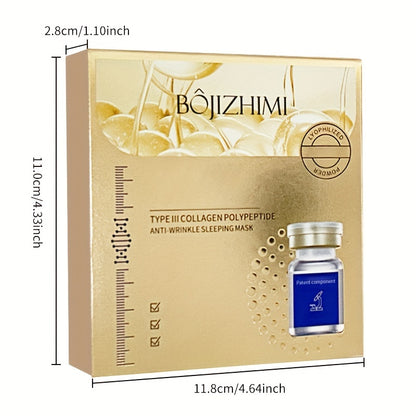 Type III Collagen Polypeptide Anti-Wrinkle Sleeping Mask – Enhances Skin Firmness and Hydration - Hiccupzz