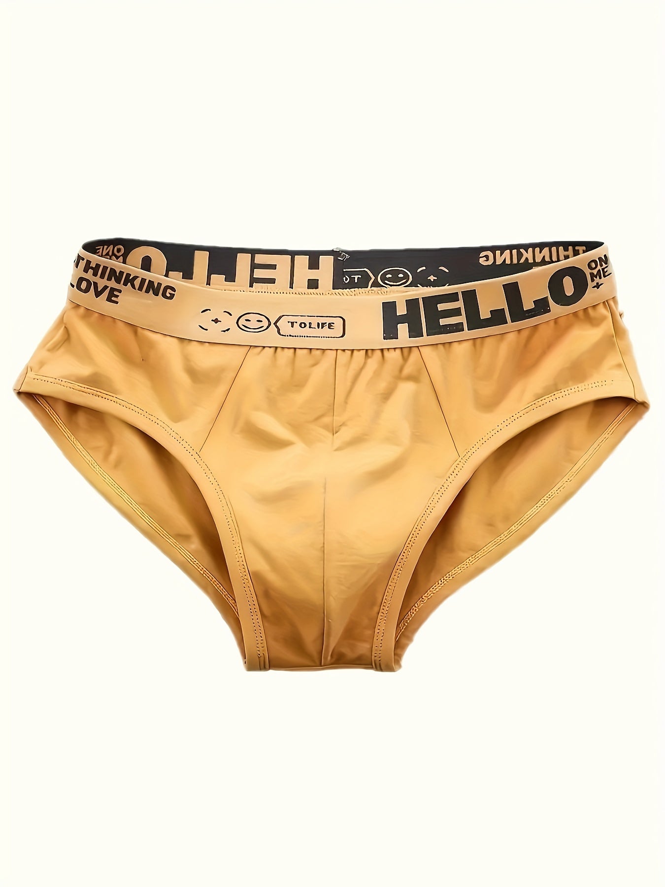 10-Pack Men's 'HELLO' Print Summer Briefs - Comfortable Bikini Underwear