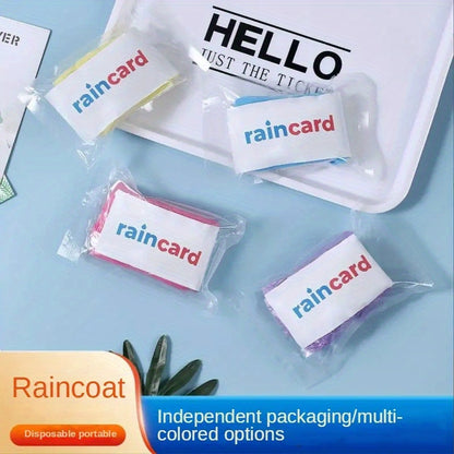 Portable Random Color Disposable Raincoat for Outdoor Travel - Hiccupzz