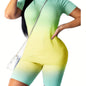 Women's Sports Outfits Sets Short Sleeve T-shirt Top Bodycon Shorts Sets Casual Sportswear - Hiccupzz