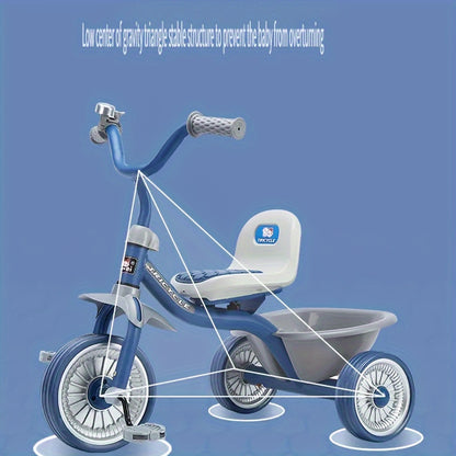 1 Pc Toddler Tricycle - Easy-Glide 3-Wheel Design, Kid-Friendly Non-Slip Tires for Indoor & Outdoor