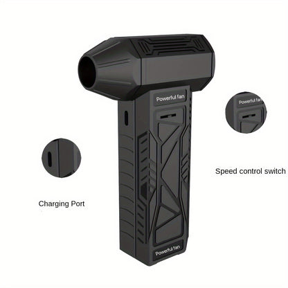 130,000 Turns High-Speed Turbo Fan - Powerful & Portable Handheld Fan for Camping, Hiking & Outdoor Activities