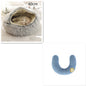 2 In 1 Dog And Cat Bed Pet Winter Bed Round Plush Warm Bed House Soft Long Plush Pets Bed Pet Products - Hiccupzz