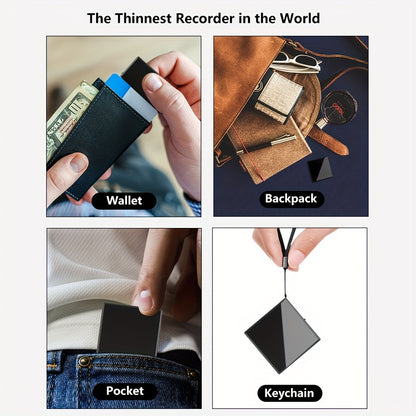 64GB Magnetic Voice Recorder with AI Noise Cancellation