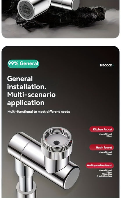 1 Pc Robotic Arm Faucet Extender - Universal Water-Saving Nozzle with Anti-Splash Bubble, Retractable & Rotatable Arm