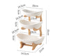 Multi-layer Fruit Tray for Living Room Coffee Table, Front Desk Display for Tea Snacks