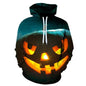 Men's Halloween Pumpkin Print Hoodie - Hiccupzz