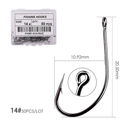 50pcs/10pcs/Box Treble Fishing Hooks - Hiccupzz