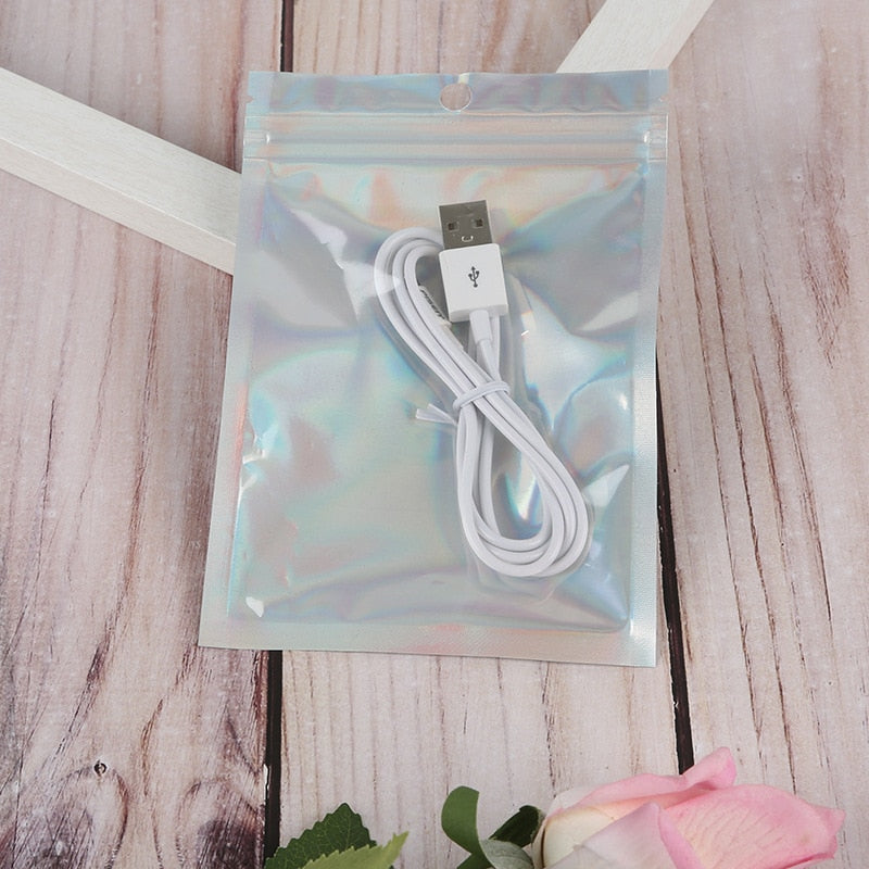 Resealable Translucent Laser Zip Lock Bags