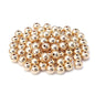 50-500pcs Gold color CCB Ball Beads Round Loose Bead For Making DIY Bracelet Necklace Wedding Jewelry - Hiccupzz
