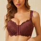 FallSweet Sexy Front Closure Bra Plus Size Lace Women Underwear Thin Wireless Lingerie Female Push Up Bras бюстгальтер женский - Hiccupzz