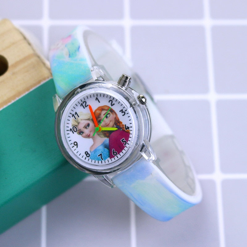 Disney Princess Elsa Watches for Girls, Silicone Strap