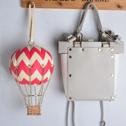 Red Hot Air Balloon Shape Handbag Party Clutch Bag for Women - Hiccupzz