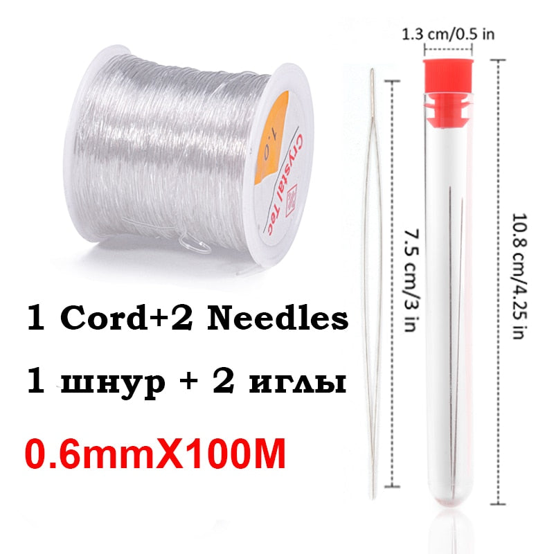 100M Plastic Crystal for DIY Beading Stretch Cords