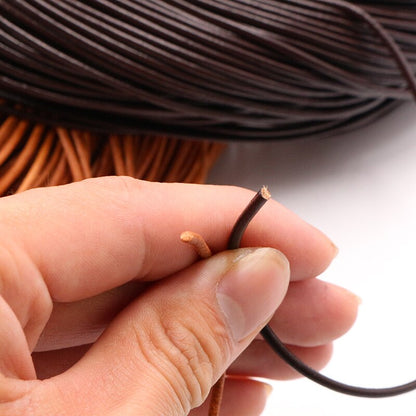 4 Color Genuine Cow Leather Round Thong Cord  for Jewelry Making - Hiccupzz
