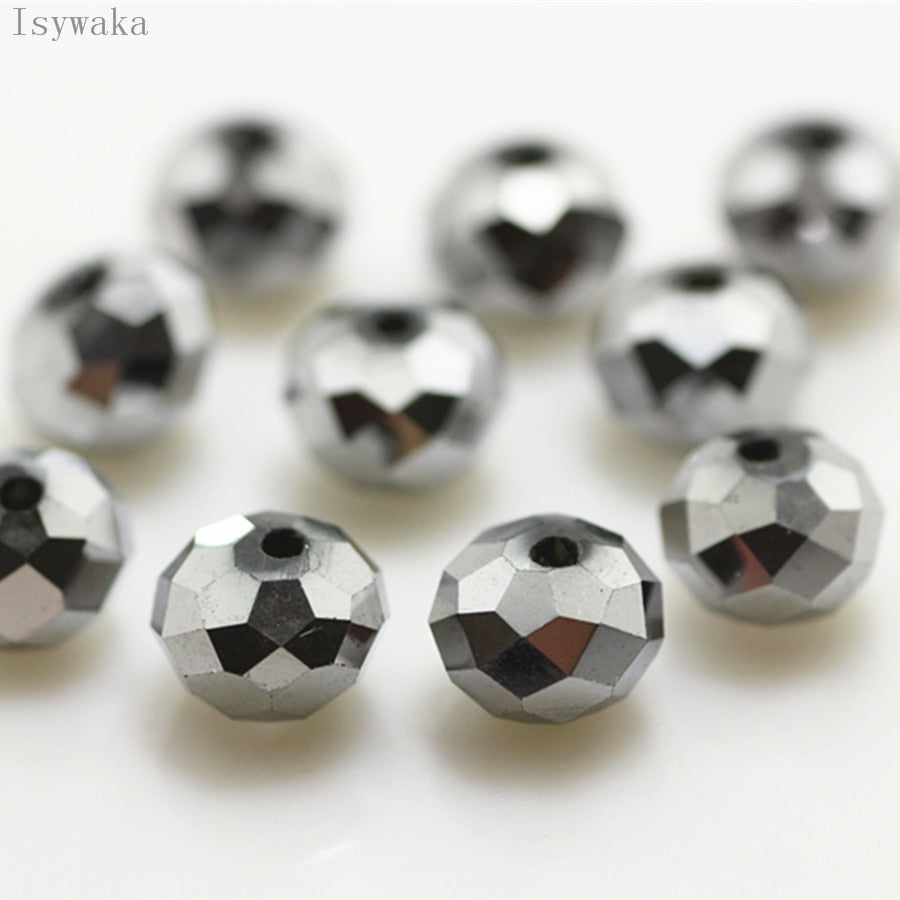 Multicolor 3*4mm,4*6mm,6*8mm Austria faceted Crystal Glass Beads for Jewelry Making