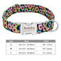 Personalized Dog Accessories Collar Nylon Printed Pet Puppy Collar Dog ID Collars Free Engraved ID for Small Medium Large Dogs - Hiccupzz