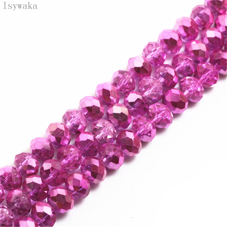 Multicolor 3*4mm,4*6mm,6*8mm Austria faceted Crystal Glass Beads for Jewelry Making