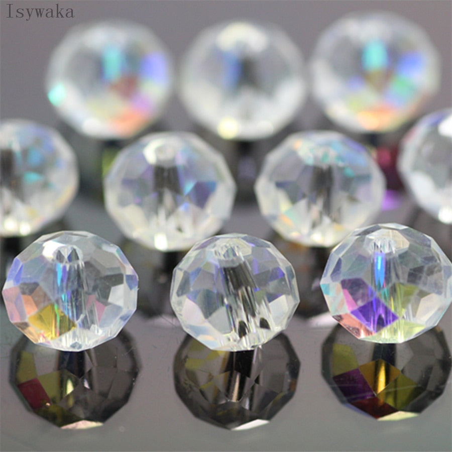 Multicolor 3*4mm,4*6mm,6*8mm Austria faceted Crystal Glass Beads for Jewelry Making