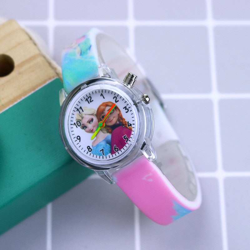 Disney Princess Elsa Watches for Girls, Silicone Strap