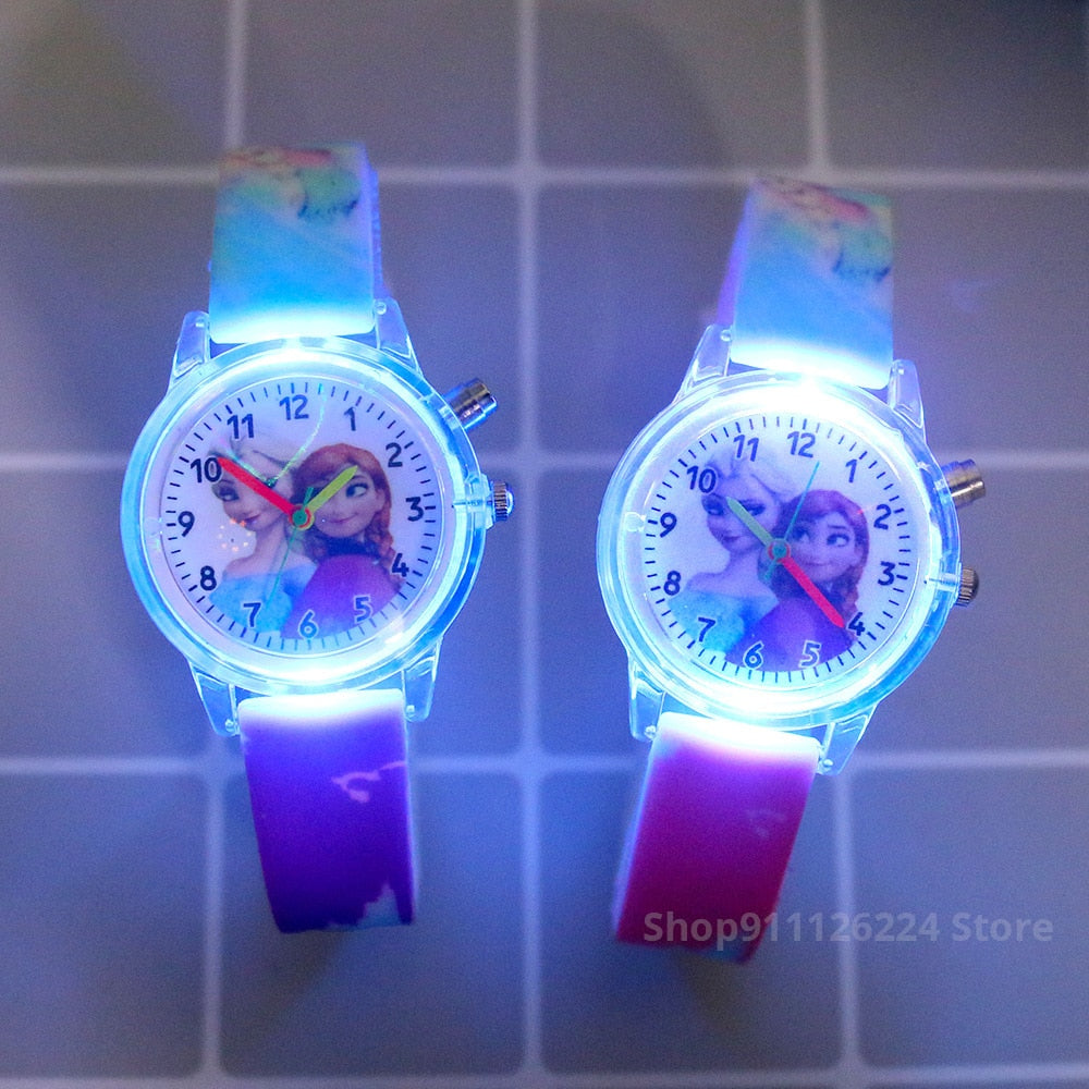 Disney Princess Elsa Watches for Girls, Silicone Strap