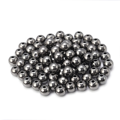 50-500pcs Gold color CCB Ball Beads Round Loose Bead For Making DIY Bracelet Necklace Wedding Jewelry - Hiccupzz
