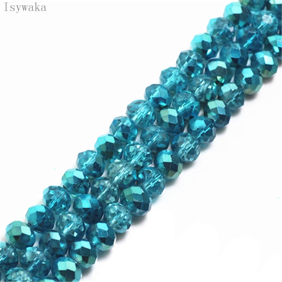 Multicolor 3*4mm,4*6mm,6*8mm Austria faceted Crystal Glass Beads for Jewelry Making