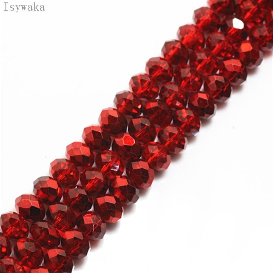 Multicolor 3*4mm,4*6mm,6*8mm Austria faceted Crystal Glass Beads for Jewelry Making