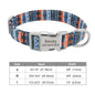 Personalized Dog Accessories Collar Nylon Printed Pet Puppy Collar Dog ID Collars Free Engraved ID for Small Medium Large Dogs - Hiccupzz