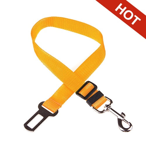 Adjustable Pet Dog Cat Car Seat Belt for Dogs Harness Leash Small Medium Travel Clip French Bulldog Dog Accessories Supplies