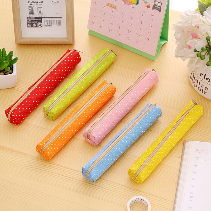 1 Pcs Cute Candy Color Pencil Case