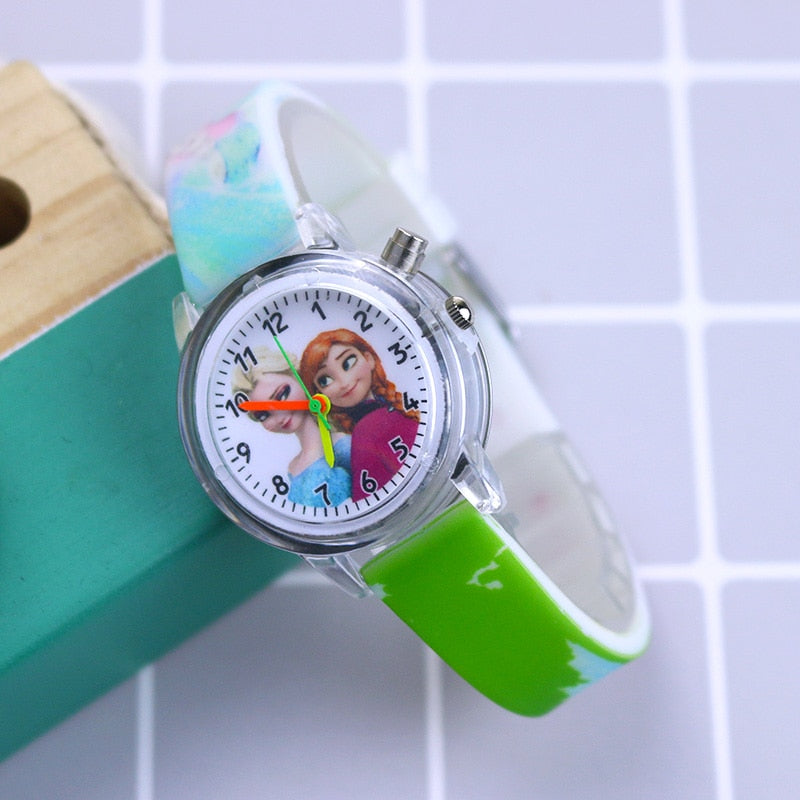 Disney Princess Elsa Watches for Girls, Silicone Strap