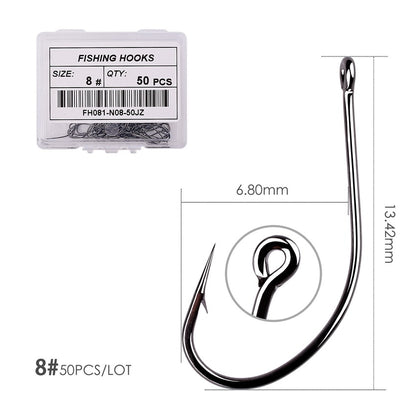 50pcs/10pcs/Box Treble Fishing Hooks - Hiccupzz