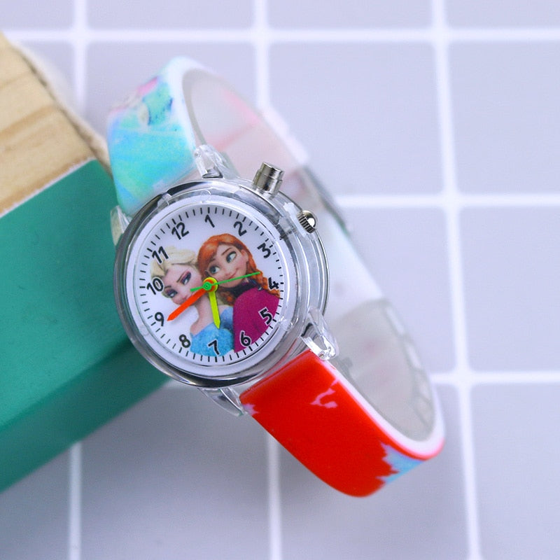 Disney Princess Elsa Watches for Girls, Silicone Strap