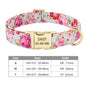 Personalized Dog Accessories Collar Nylon Printed Pet Puppy Collar Dog ID Collars Free Engraved ID for Small Medium Large Dogs - Hiccupzz