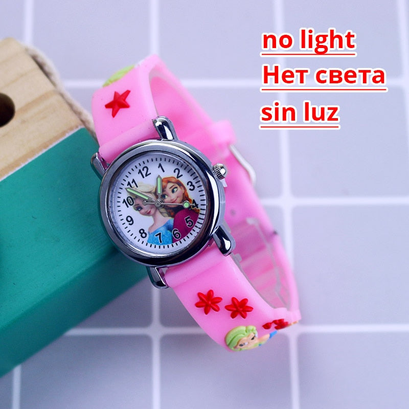 Disney Princess Elsa Watches for Girls, Silicone Strap