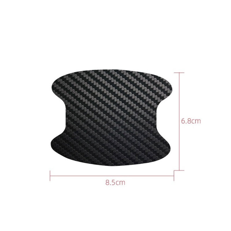 4Pcs/Set Car Door Carbon Fiber Scratches Resistant Cover