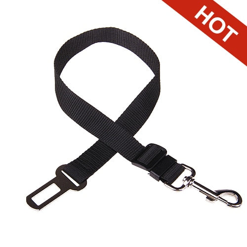 Adjustable Pet Dog Cat Car Seat Belt for Dogs Harness Leash Small Medium Travel Clip French Bulldog Dog Accessories Supplies