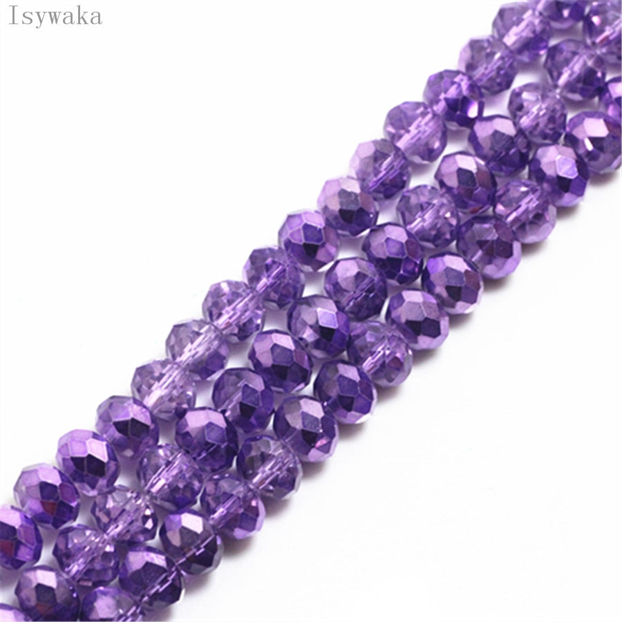 Multicolor 3*4mm,4*6mm,6*8mm Austria faceted Crystal Glass Beads for Jewelry Making