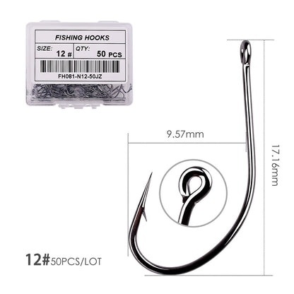 50pcs/10pcs/Box Treble Fishing Hooks - Hiccupzz