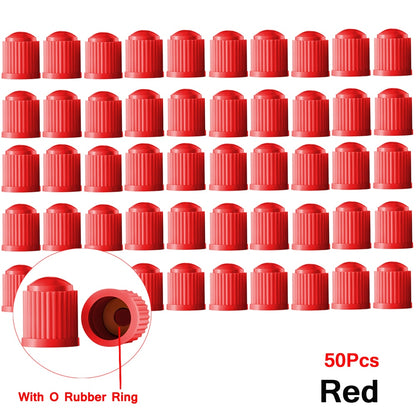 Tire Stem Valve Caps, with O Rubber Ring - Hiccupzz