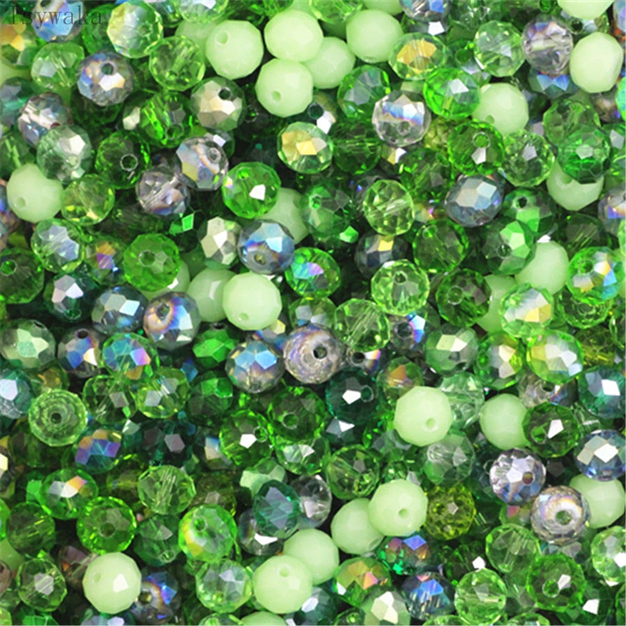 Multicolor 3*4mm,4*6mm,6*8mm Austria faceted Crystal Glass Beads for Jewelry Making