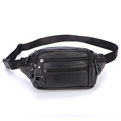 Fashion Men Genuine Leather Fanny Bag for Phone Pouch - Hiccupzz
