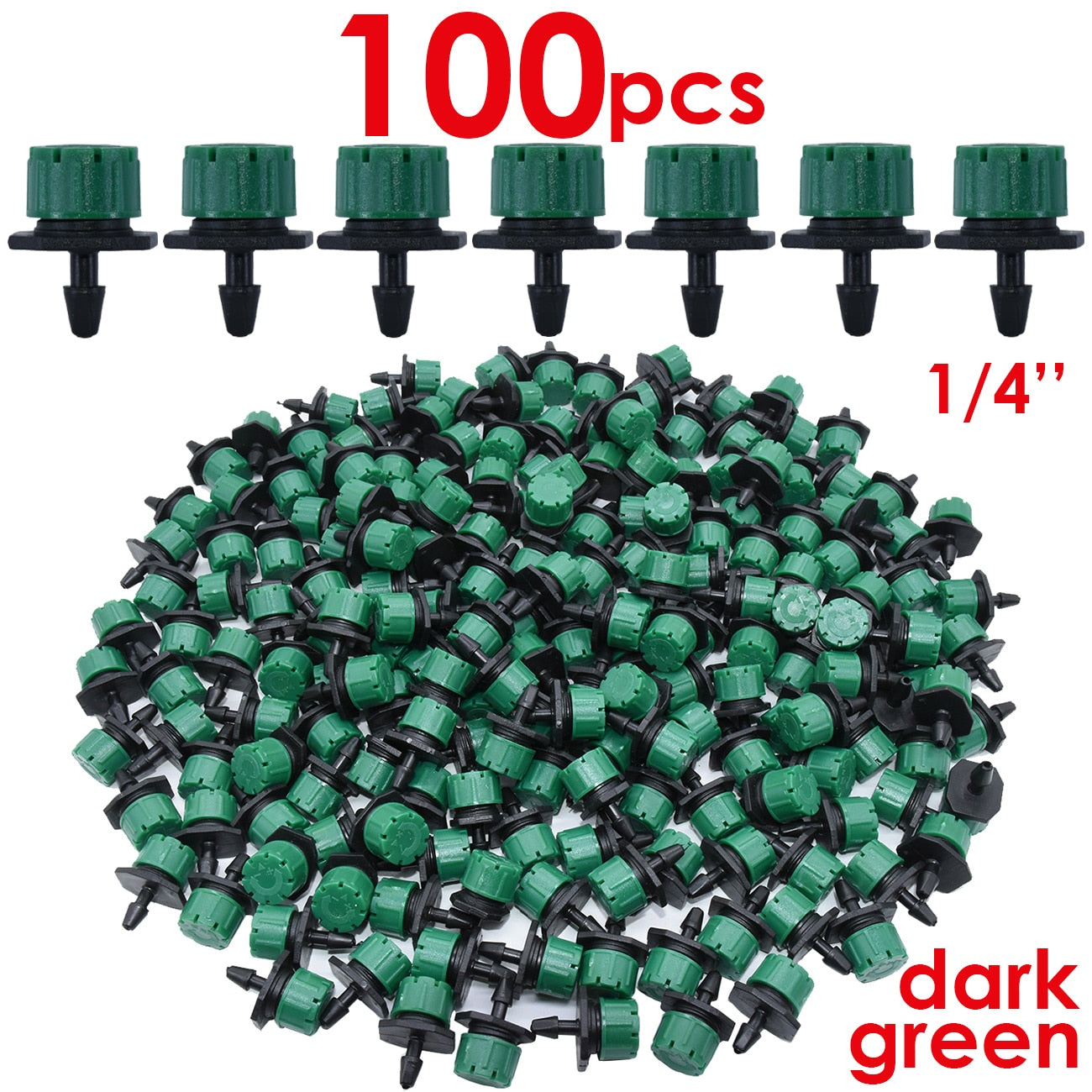 30-1000PCS 4/7mm Garden Irrigation Nozzle Adjustable Water Sprinkler