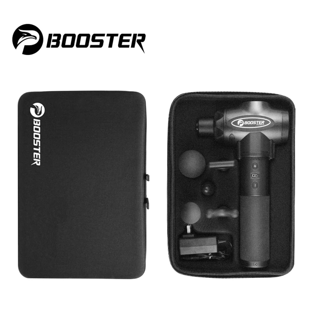 Booster E Massage Gun Deep Tissue Massager Therapy Body Muscle Stimulation Pain Relief for EMS Pain Relaxation Fitness Shaping