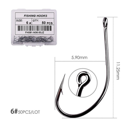 50pcs/10pcs/Box Treble Fishing Hooks - Hiccupzz